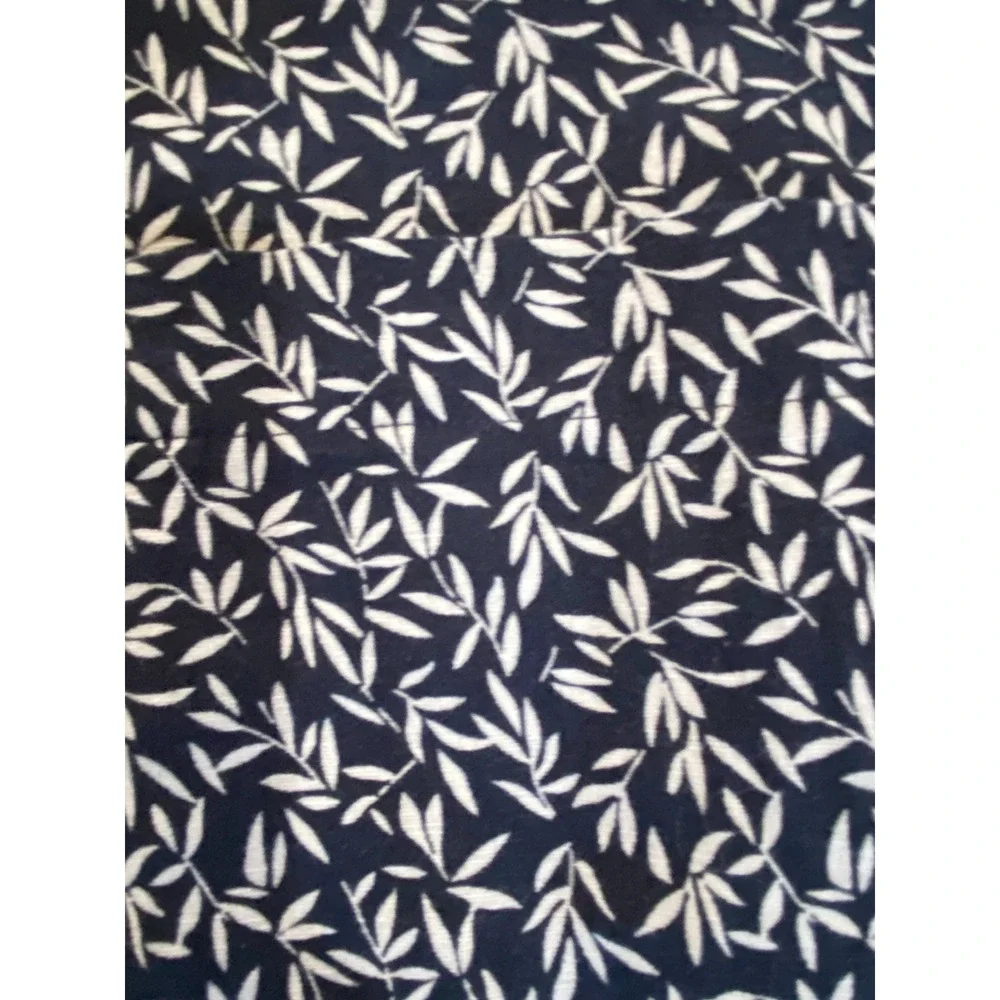Banana Republic Linen Cotton Shirt Mens M Slim Fit Navy Blue White Button Up